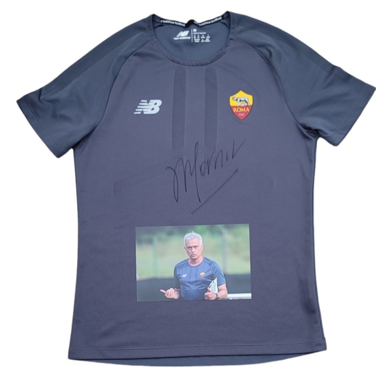 Maglia training Roma, 2022/23 - Autografata da Jose Mourinho