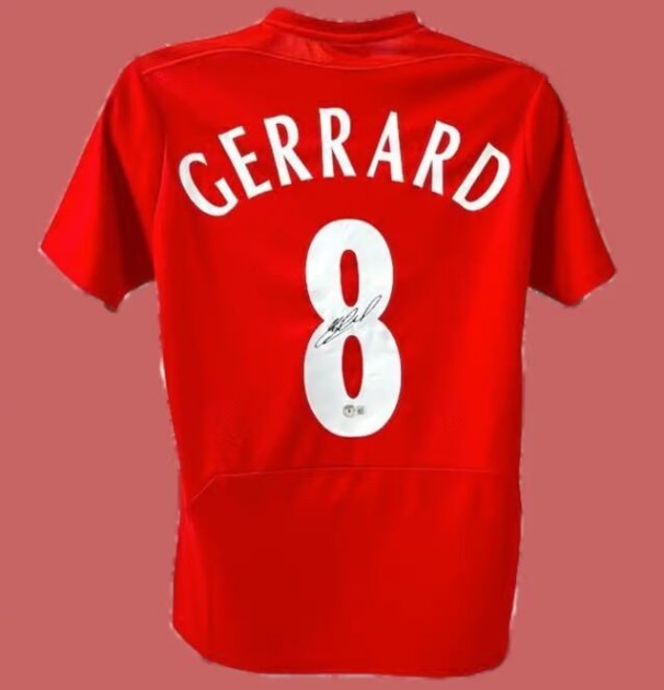 Steven Gerrard's Liverpool FC Signed Replica Shirt