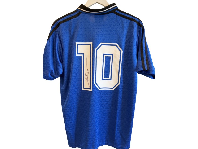 Maglia replica away Messi Argentina, 1994 - Autografata