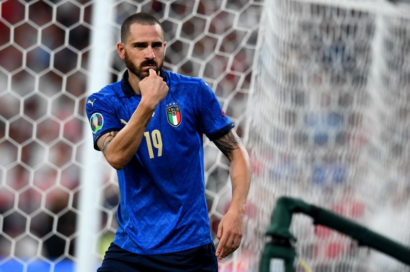 Bonucci's Match Shirt, Italy-England 2021