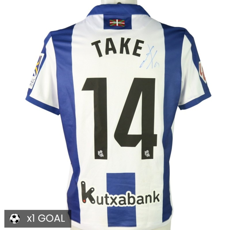 Take Kubo's Signed Unwashed Shirt, Real Sociedad vs Valencia 2024