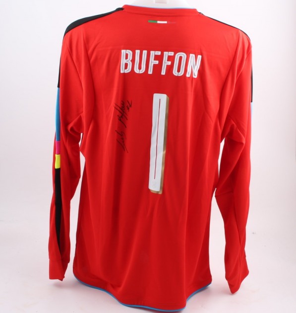 Buffon Italy shirt, issued 2015/2016 season - signed