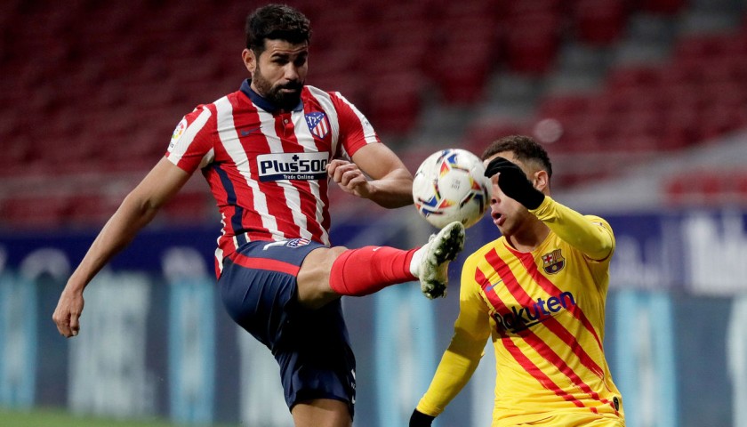 Diego Costa's Atletico Madrid Match Shirt, UCL 2020/21