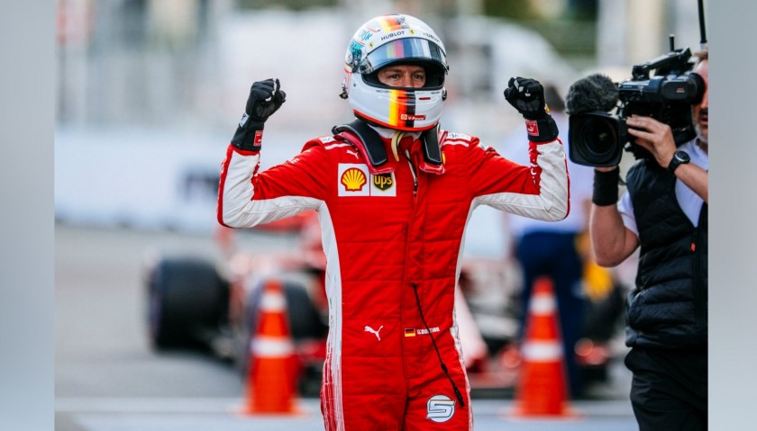 Vettel's Signed Racing Gloves, 2018 Season  