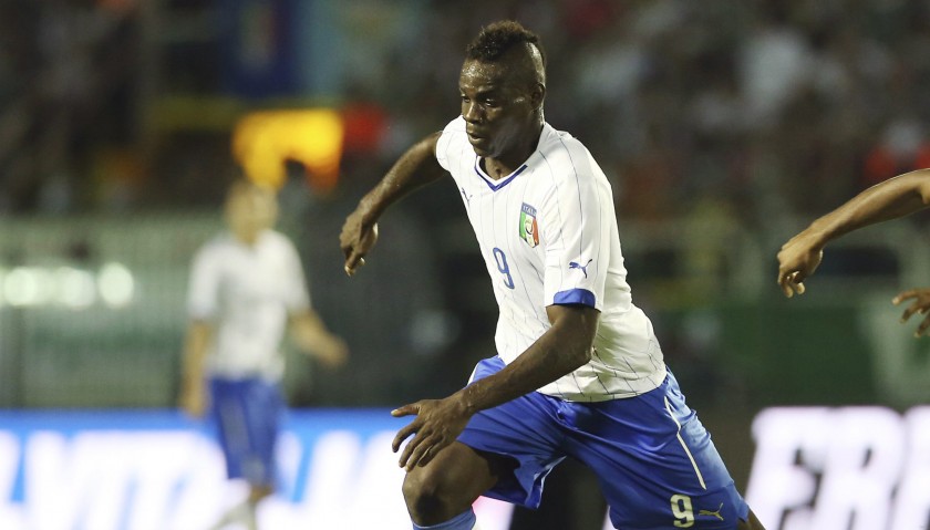 Balotelli's Italy Signed Match Shirt, 2014 