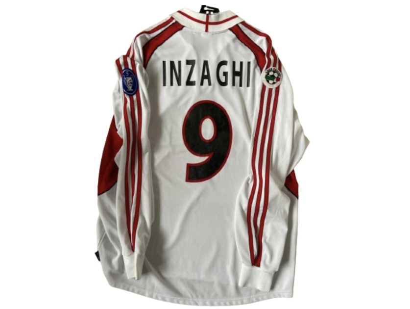 Inzaghi's Milan Match Shirt, 2001/02