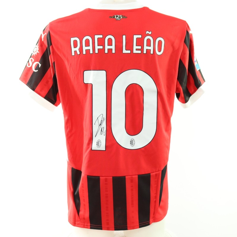 Leao's Milan Official Signed Shirt, 2024/25