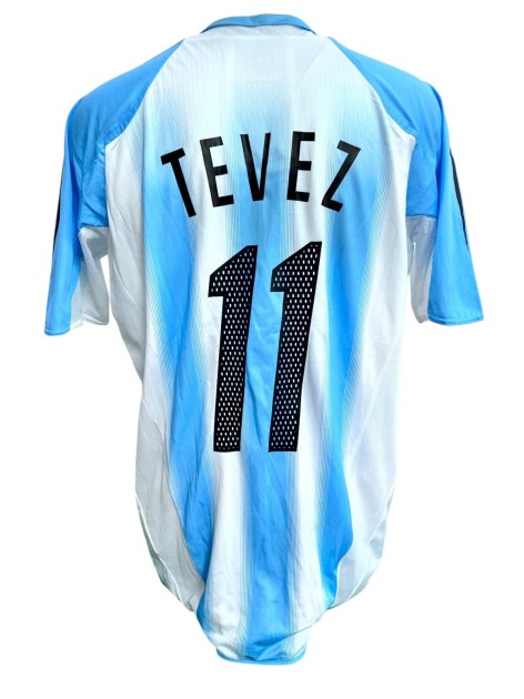 Tevez's Argentina Match-Worn Shirt, Copa America 2004