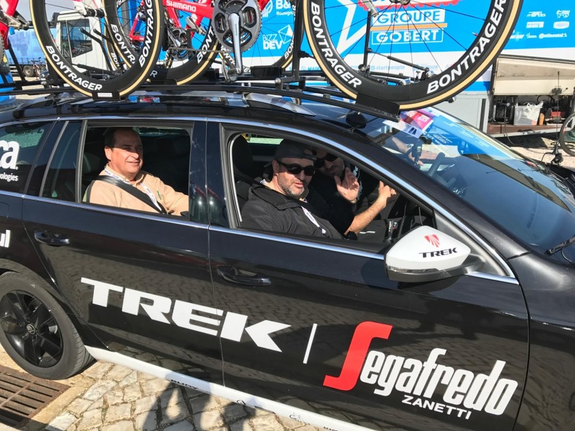Experience the Giro d'Italia from the Team Trek Car