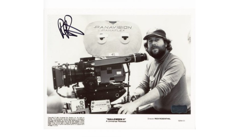Rick Rosenthal Signed Halloween 2 Photo with Camera