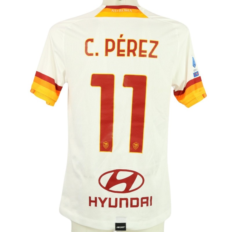 C. Perez's AS Roma Match Shirt, 2021/22