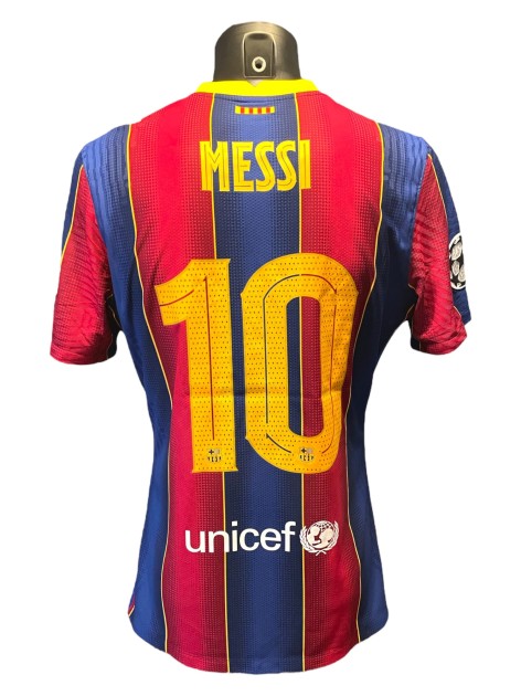 Lionel Messi's FC Barcelona Vs Ferencvaros 2020 Match Shirt