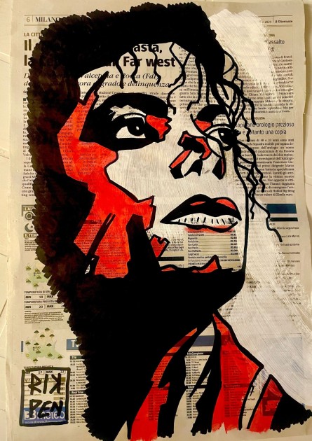 Michael Jackson: Unique Work on RikPen's Newspaper