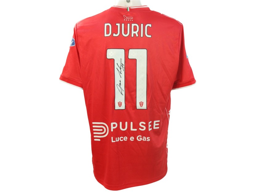 Djuric's Signed Unwashed Shirt, Monza vs Roma 2024