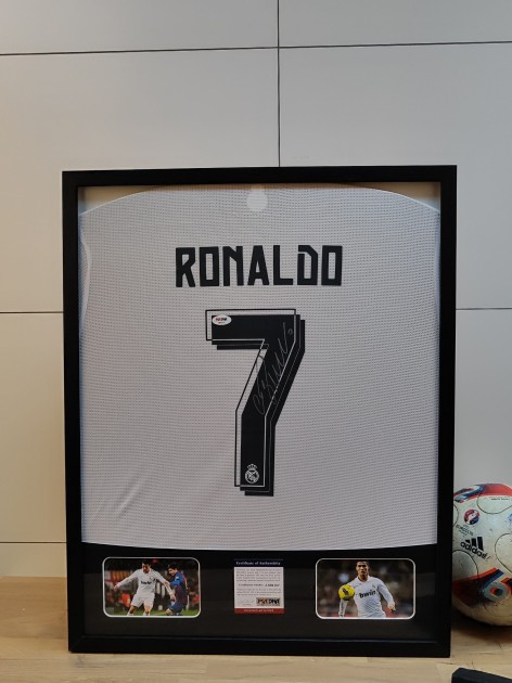 Cristiano Ronaldo's Real Madrid Signed and Framed Shirt