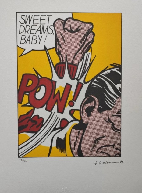 Litografia "POW!" di Roy Lichtenstein - Firmata