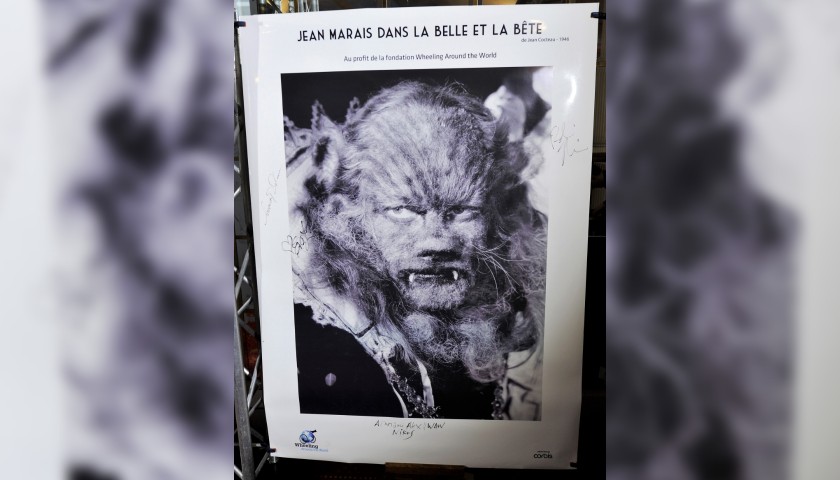 "Beauty and the Beast" Poster Signed by S.A.R Albert II of Monaco