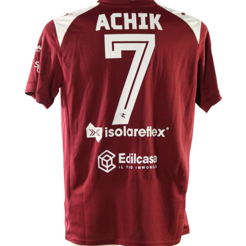 Achik's Unwashed Shirt, Salernitana vs Foggia 2025 - Carlo Ricchetti Special Patch