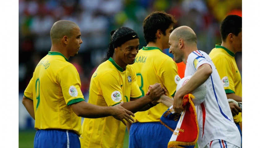 Ronaldinho's Brazil Match Shirt, WC 2006 - Signed by the Players