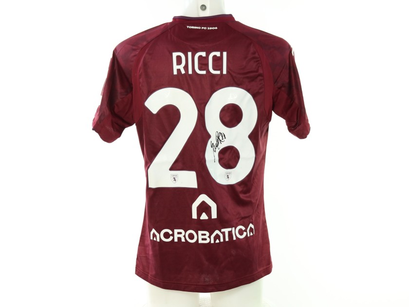 Ricci's Signed Unwashed Shirt, Torino vs Juventus 2025