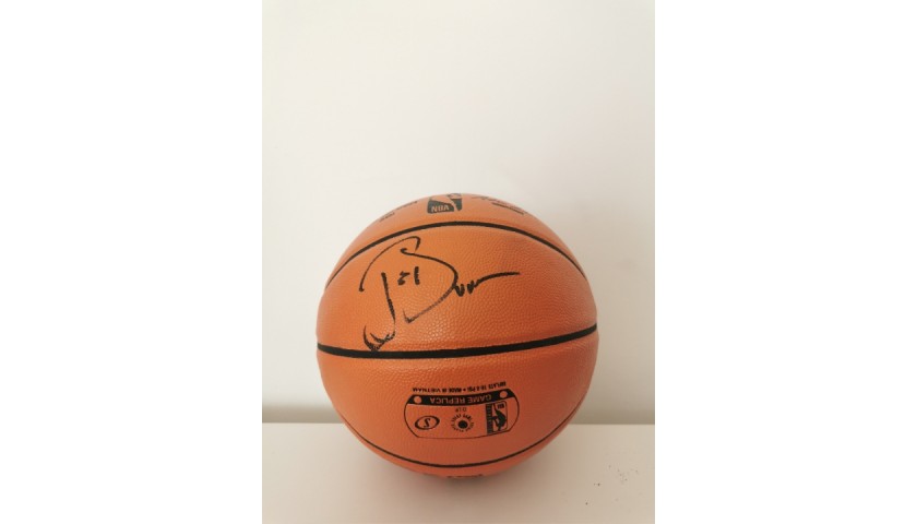 Joe Dumars' Detroit Pistons Signed NBA Ball 