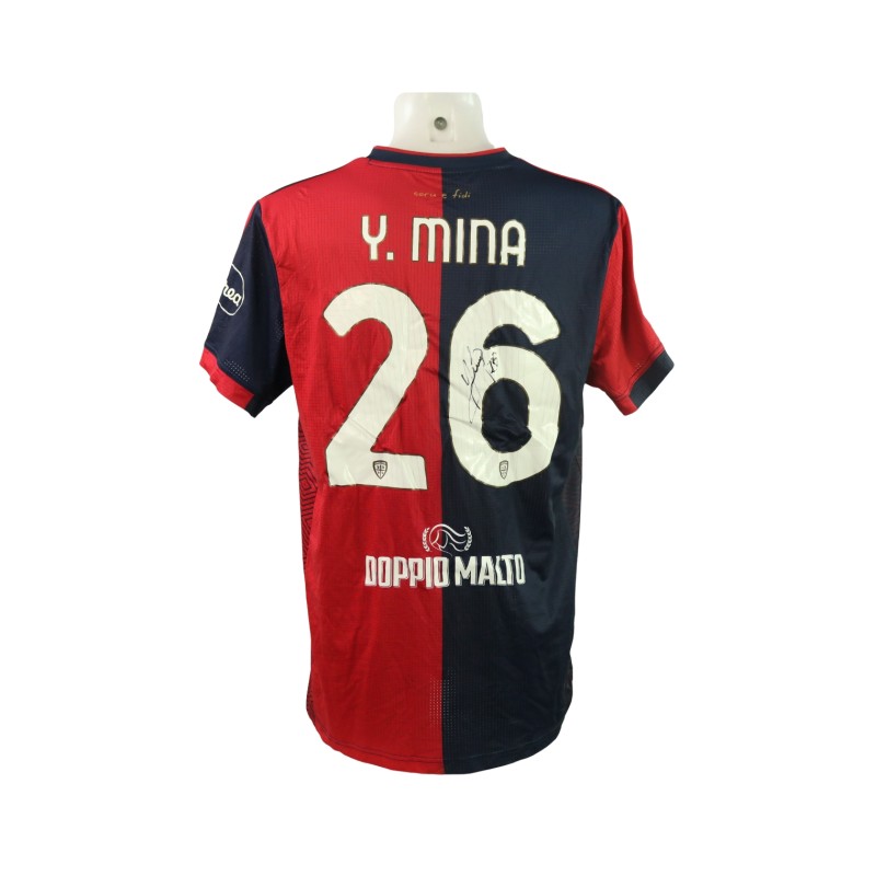 Mina's Signed Unwashed Shirt, Juventus vs Cagliari 2024