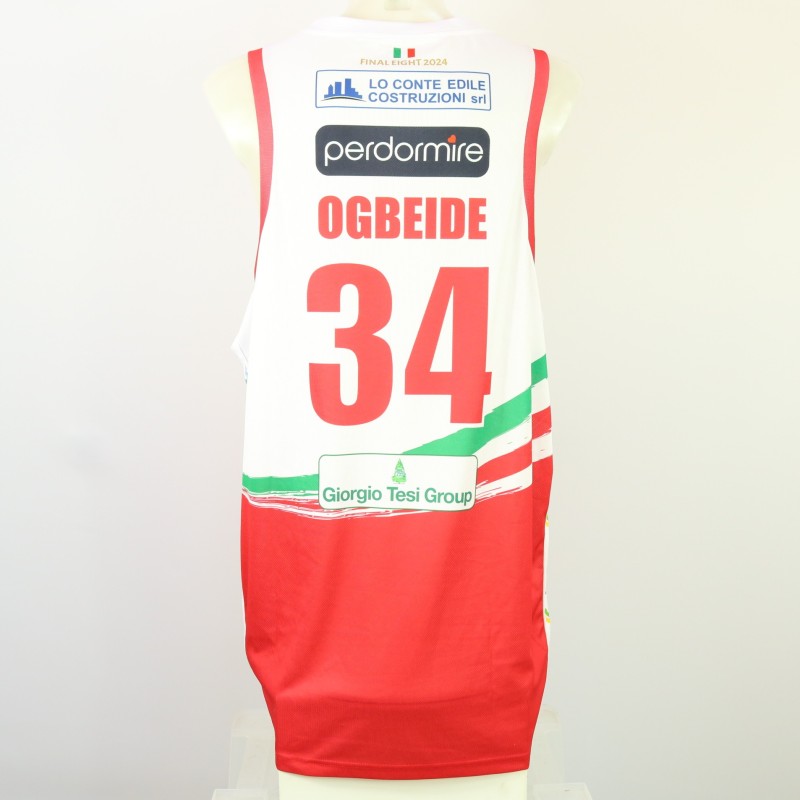 Ogbeide's Unwashed Signed Kit, Umana Reyer Venezia vs Estra Pistoia, Italy Cup 2024