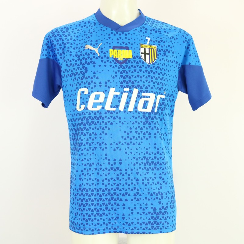 Maglia pre-match Benedyczak Parma, indossata 2023/24