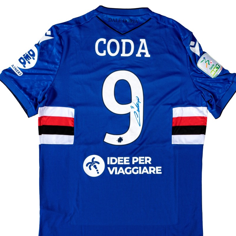 Maglia Massimo Coda Sampdoria, 2024/25 - Autografata