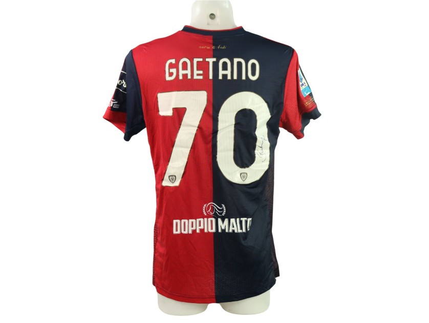 Gaetano's Signed Unwashed Shirt, Juventus vs Cagliari 2024