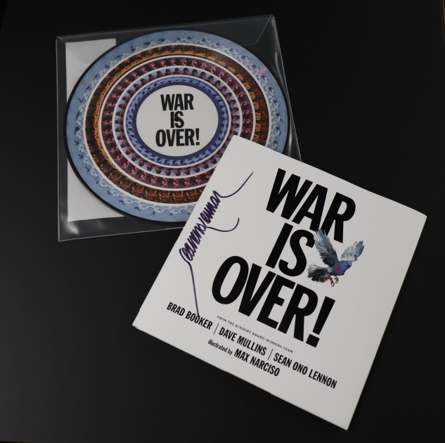 12" Zoetrope Vinyl & Hardcover Book – War Is Over! Signed by Sean Lennon