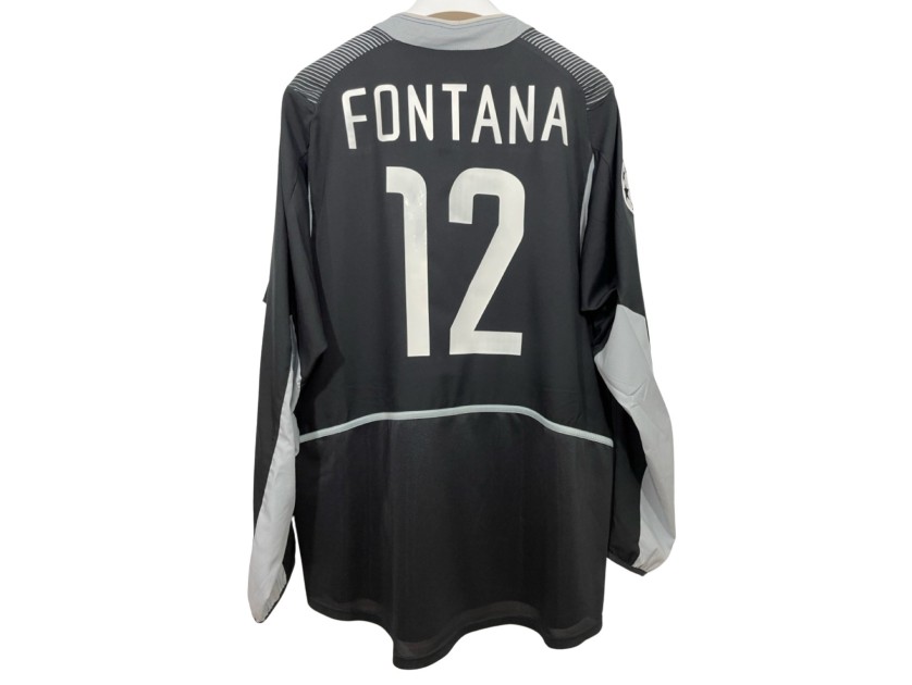 Fontana's Inter Match-Issued Shirt, UCL 2002/03