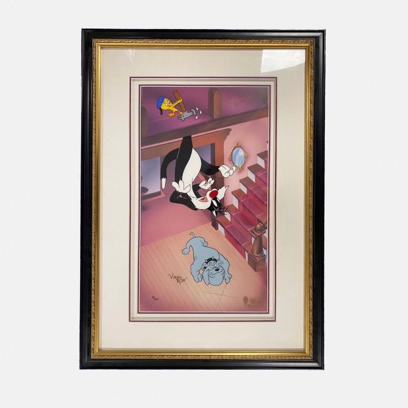 Tweety Pie, Sylvester and Hector the Bulldog Limited Edition Signed Animation Cel