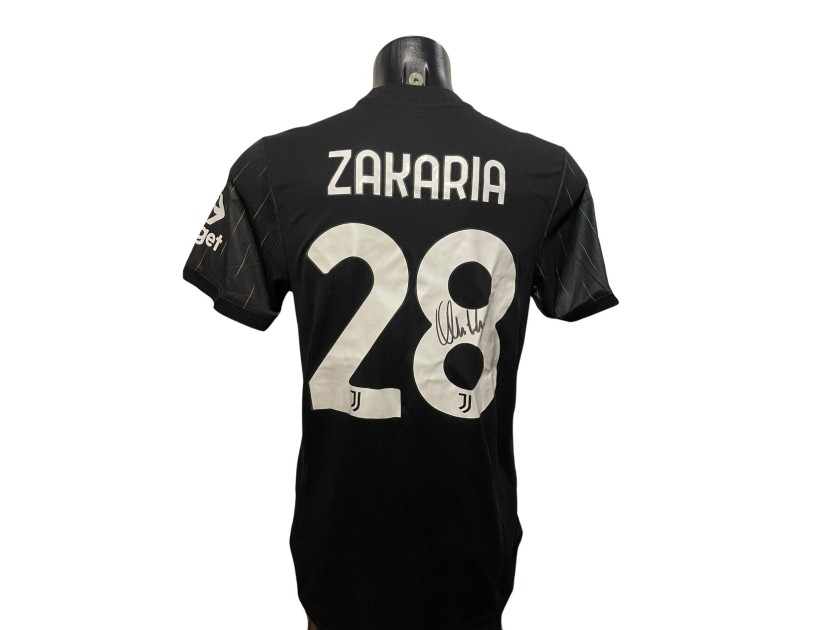 Zakaria's Juventus Signed Replica Shirt, 2021/22