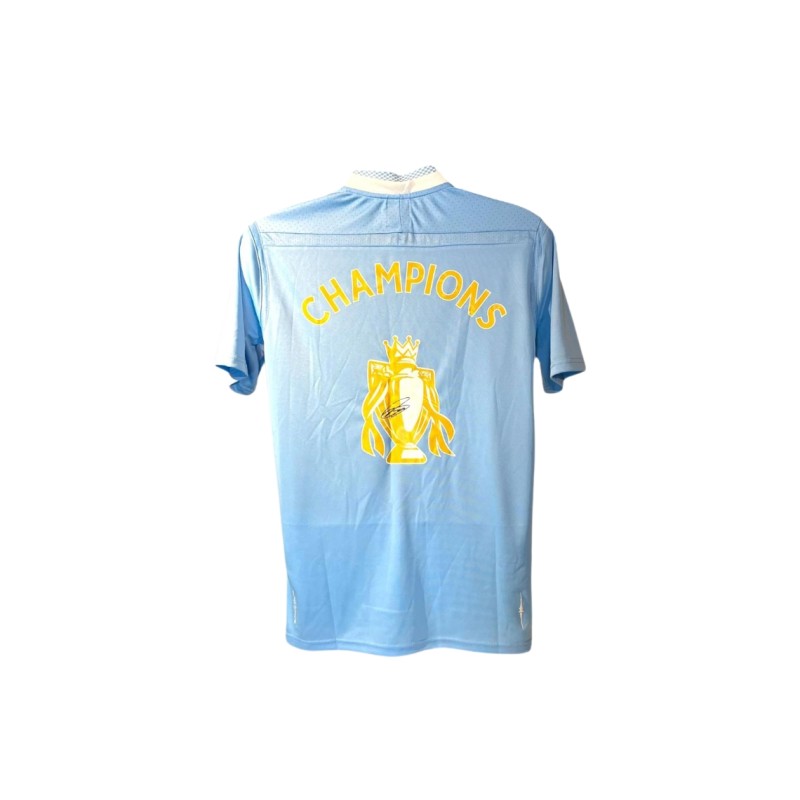 Maglia replica firmata di Vincent Kompany per il Manchester City 2011/12