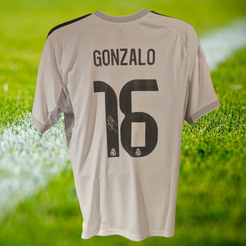 Gonzalo Garcia Signed Real Madrid 2025-26 Home Football Shirt