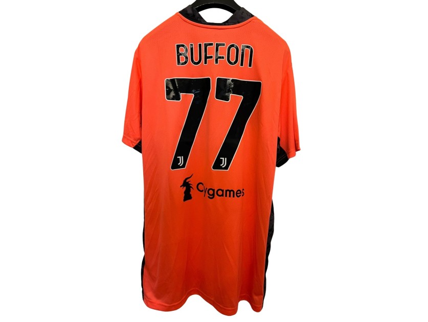 Buffon's Juventus Match-Issued Shirt, 2020/21