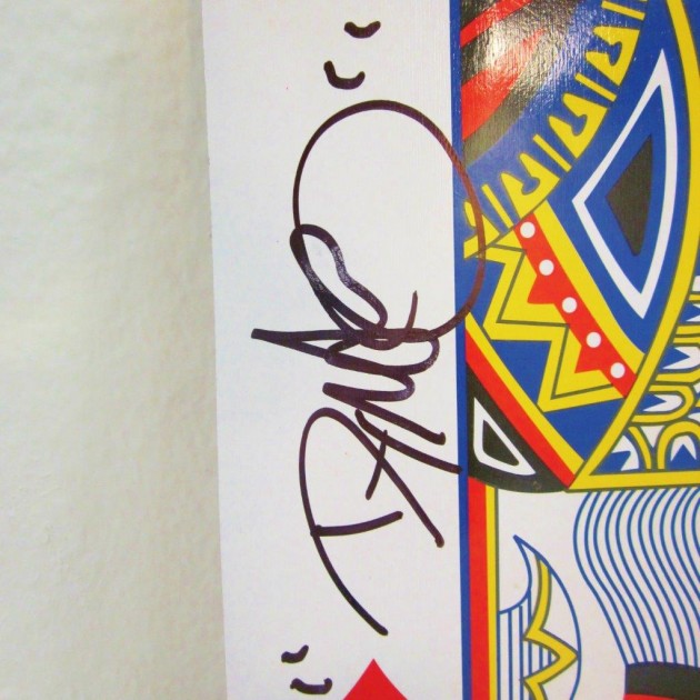 Card signed by Dynamo the magician