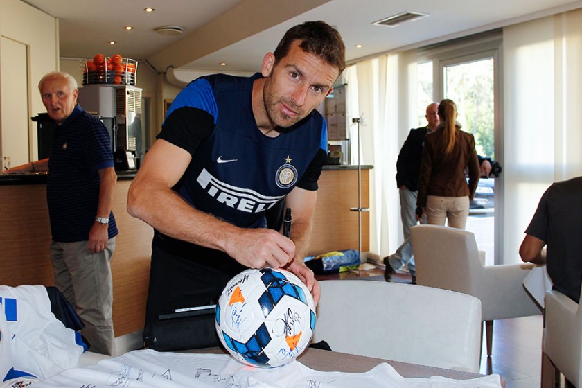 Official Serie A match ball, signed by Inter Milan F.C.
