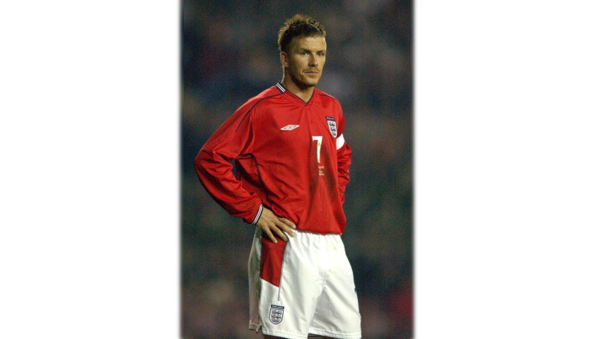 Beckham's Official England Signed Shirt, 2002