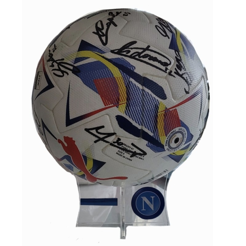 Napoli's Serie A Match-Ball, 2024/25 - Signed by Conte and the Team