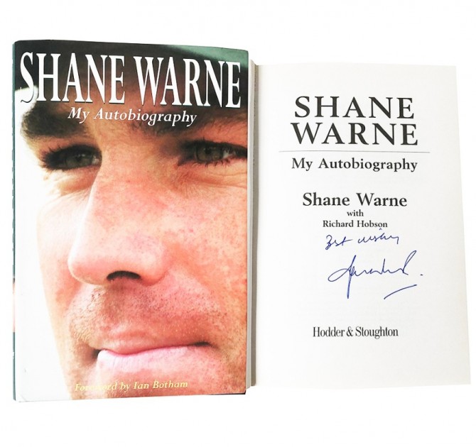 Shane Warne Signed Autobiography