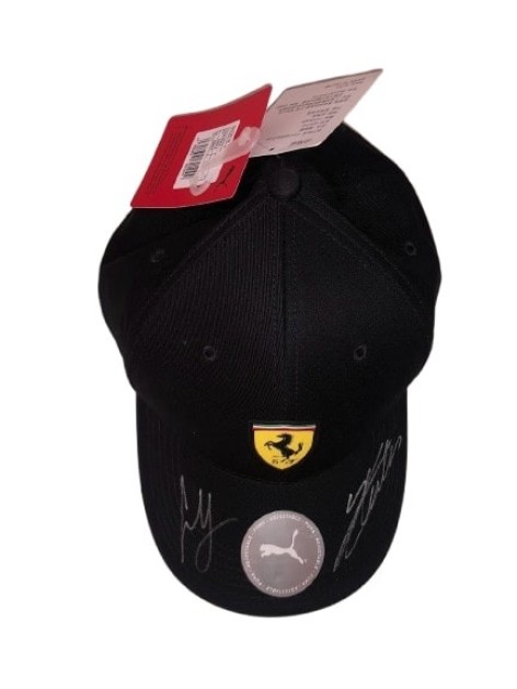 Scuderia Ferrari's Official Cap 2024 - Signed by Carlos Sainz and Charles Leclerc