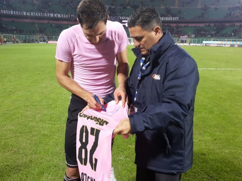Matchworn Jajalo shirt, Palermo-Chievo 11/12/16  - signed