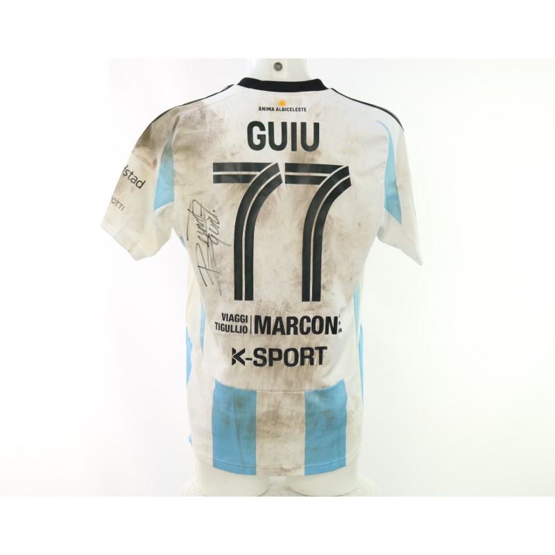 Guiu's Unwashed Signed Shirt, Carpi vs Virtus Entella 2025