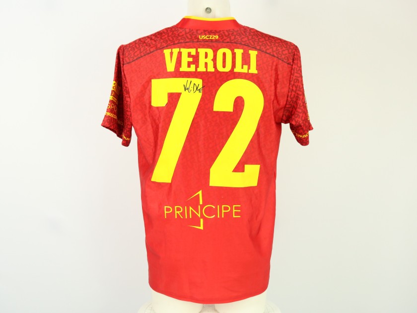 Veroli's Unwashed Signed Shirt, Catanzaro vs Ascoli 2024