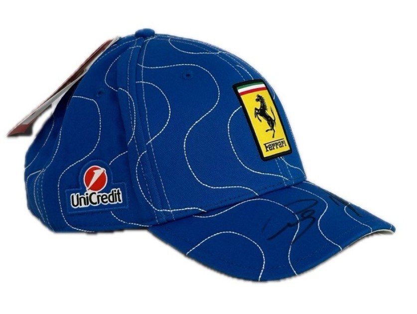 Official Scuderia Ferrari Signed Cap, Monza 2025 - Signed by Hamilton and Leclerc