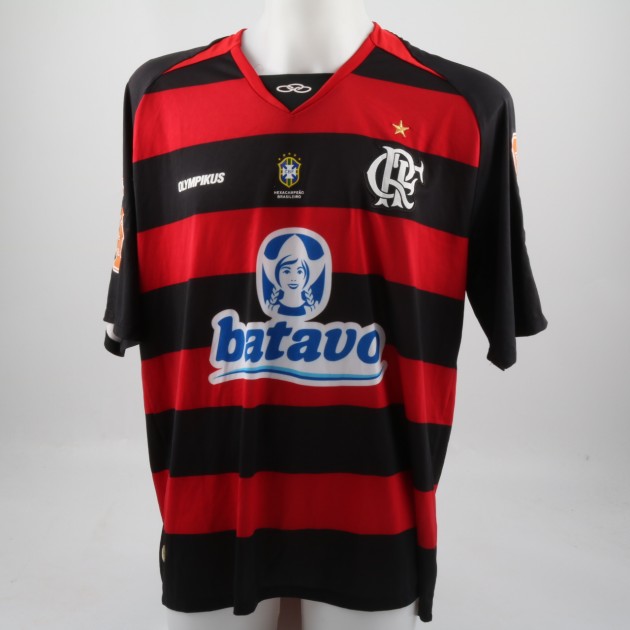 Adriano Flamengo shirt, issued/worn brasilian championship 09/10