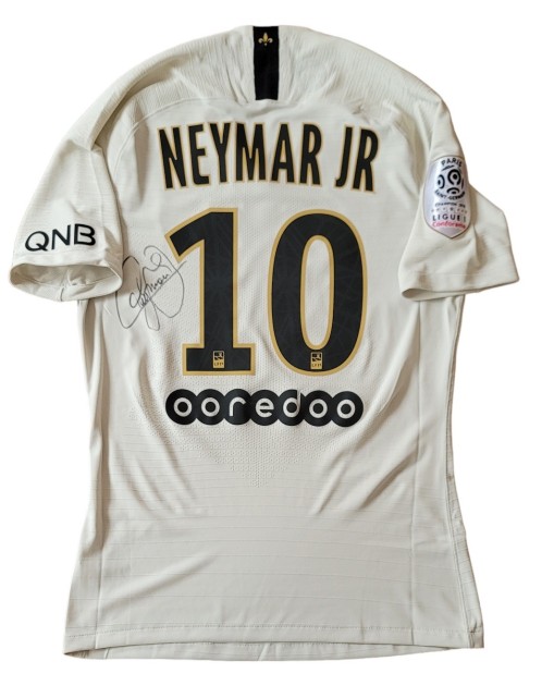 Maglia preparata Neymar Bordeaux vs PSG, 2018/19 - Autografata