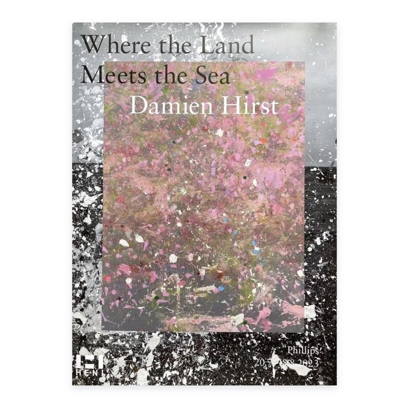 "Where the Land Meets the Sea (Signed Poster - Purple)" by Damien Hirst